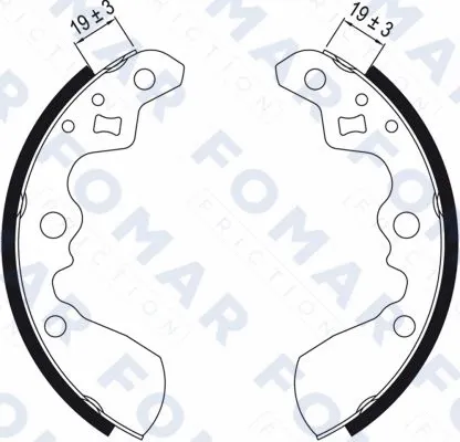 Brake Shoe Set (FO 0528)