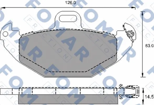 Brake Pad Set, disc brake (FO 689081)