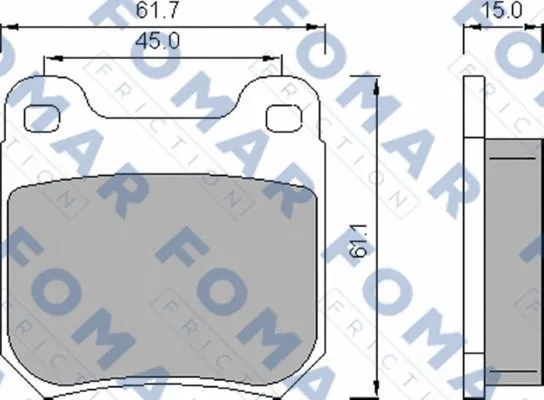 Brake Pad Set, disc brake (FO 468781)
