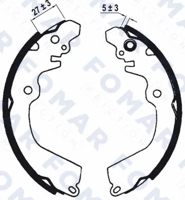 Brake Shoe Set (FO 0606)
