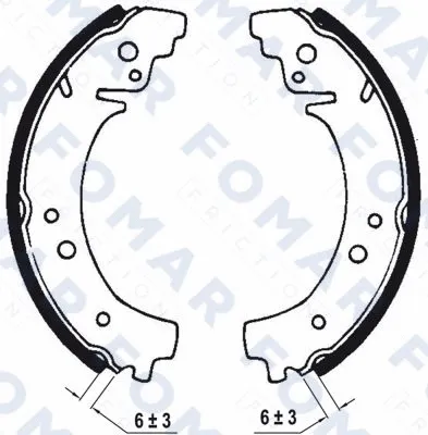 Brake Shoe Set (FO 0351)