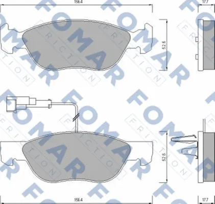 Brake Pad Set, disc brake (FO 635081)