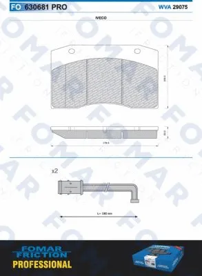 Brake Pad Set, disc brake (FO 630681)