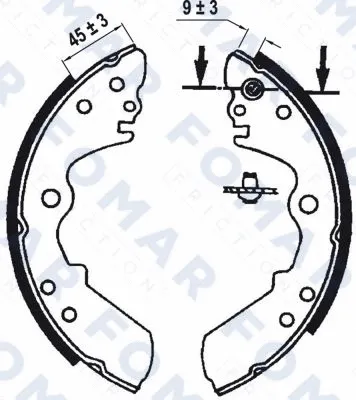 Brake Shoe Set (FO 0587)