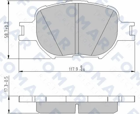 Brake Pad Set, disc brake (FO 814681)