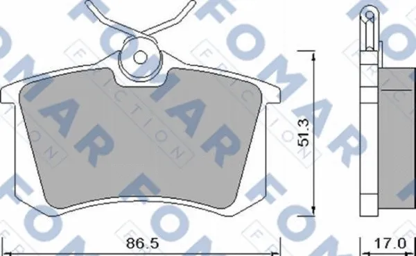 Brake Pad Set, disc brake (FO 448181)
