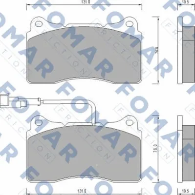 Brake Pad Set, disc brake (FO 672981)