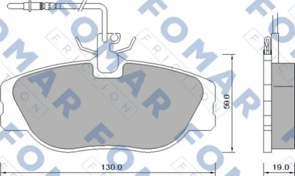 Brake Pad Set, disc brake (FO 629081)