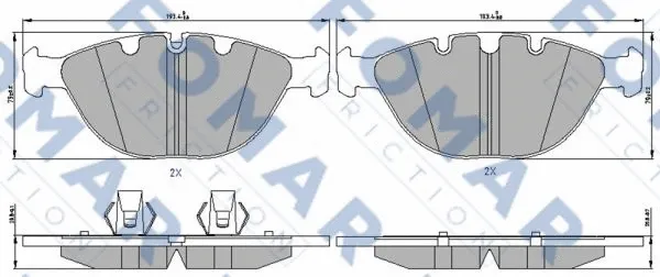 Brake Pad Set, disc brake (FO 228583)