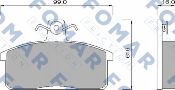 Brake Pad Set, disc brake (FO 621181)