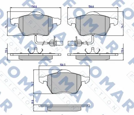 Brake Pad Set, disc brake (FO 906581)