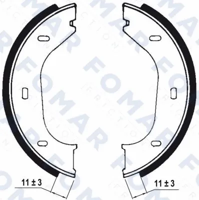 Brake Shoe Set (FO 0318)
