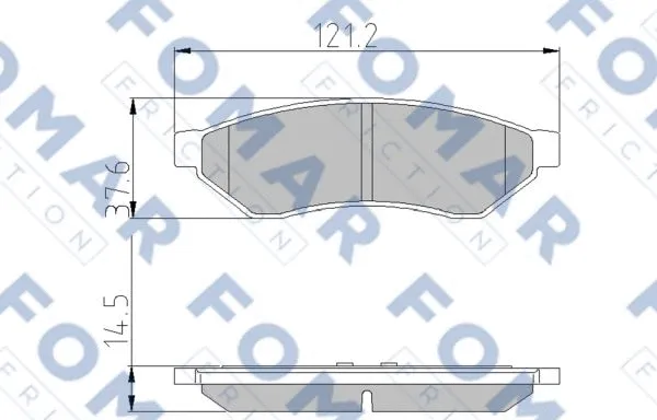 Brake Pad Set, disc brake (FO 870981)
