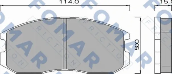 Brake Pad Set, disc brake (FO 460181)