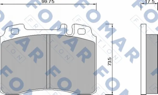 Brake Pad Set, disc brake (FO 668081)