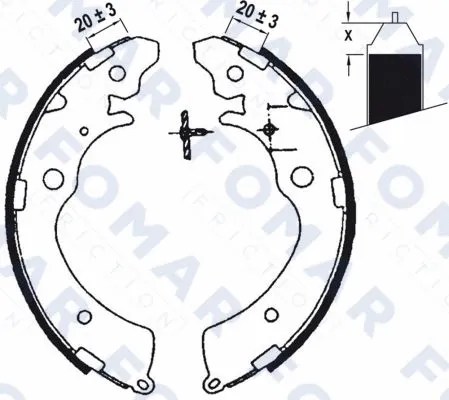 Brake Shoe Set (FO 0565)