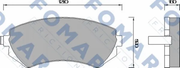 Brake Pad Set, disc brake (FO 679481)