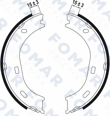 Brake Shoe Set (FO 0160)