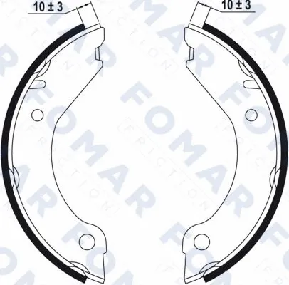 Brake Shoe Set (FO 0314)