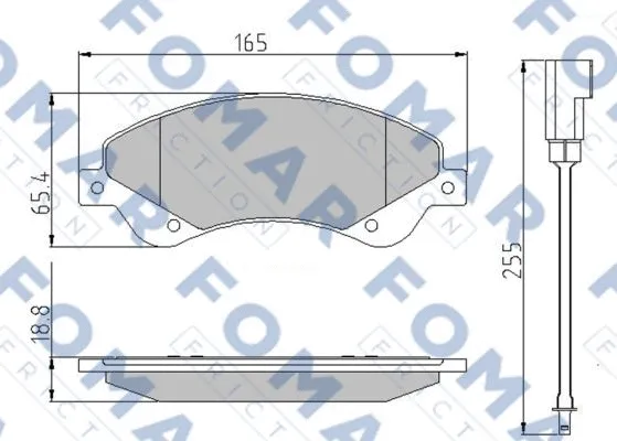 Brake Pad Set, disc brake (FO 925181)