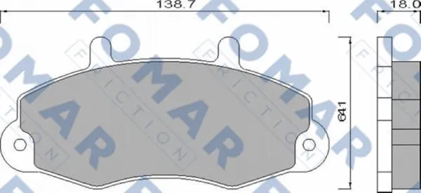 Brake Pad Set, disc brake (FO 483781)