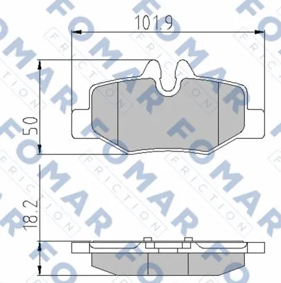 Brake Pad Set, disc brake (FO 924781)