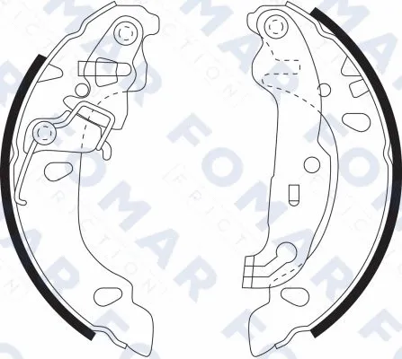 Brake Shoe Set (FO 9097)