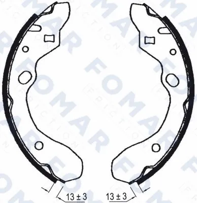 Brake Shoe Set (FO 0603)