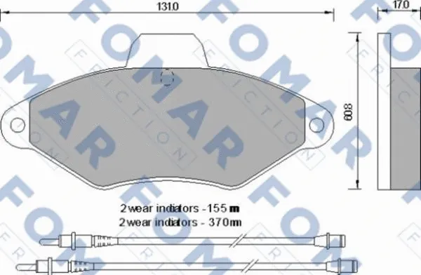 Brake Pad Set, disc brake (FO 592481)