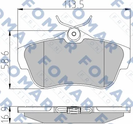 Brake Pad Set, disc brake (FO 930381)