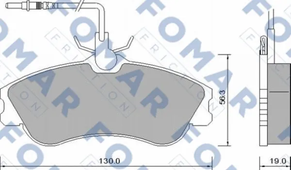 Brake Pad Set, disc brake (FO 642681)