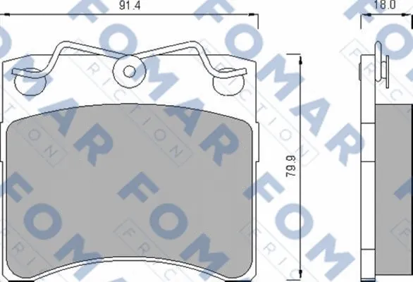 Brake Pad Set, disc brake (FO 476381)