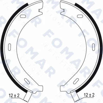 Brake Shoe Set (FO 9010)