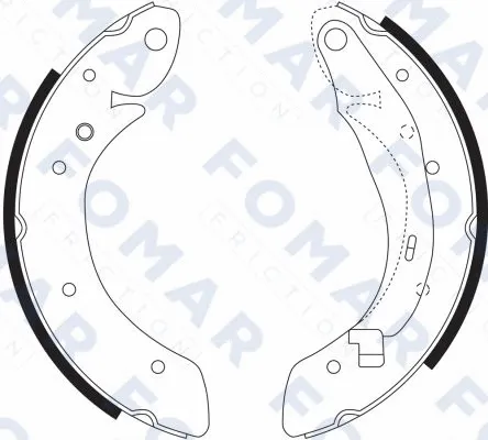 Brake Shoe Set (FO 9068)