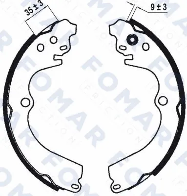 Brake Shoe Set (FO 0605)