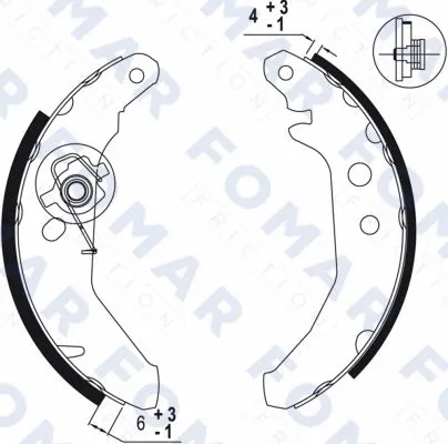 Brake Shoe Set (FO 0501)