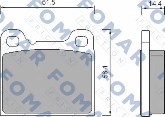 Brake Pad Set, disc brake (FO 458781)