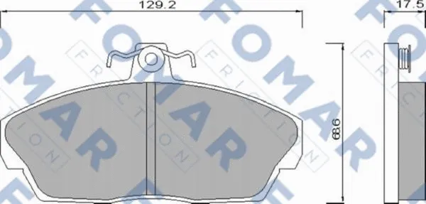 Brake Pad Set, disc brake (FO 667981)