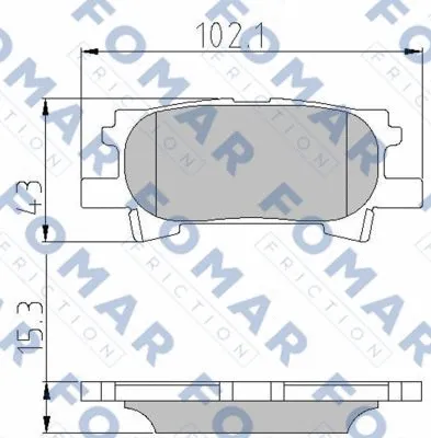 Brake Pad Set, disc brake (FO 892781)