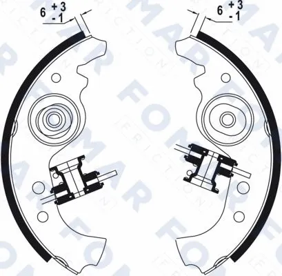 Brake Shoe Set (FO 0103)