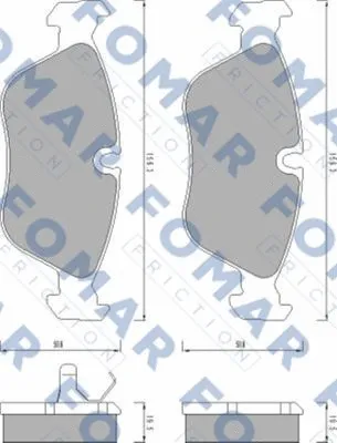 Brake Pad Set, disc brake (FO 457481)