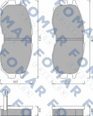 Brake Pad Set, disc brake (FO 479181)