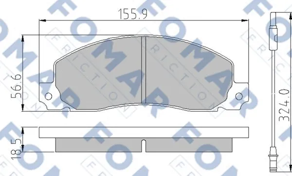 Brake Pad Set, disc brake (FO 499681)