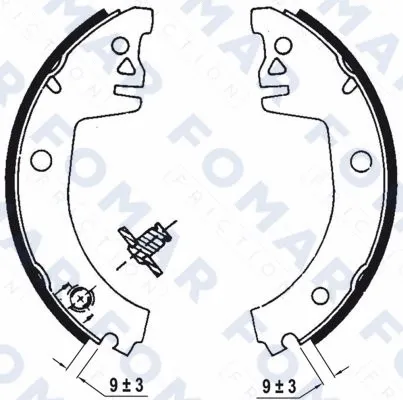 Brake Shoe Set (FO 0504)