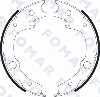 Brake Shoe Set (FO 9077)