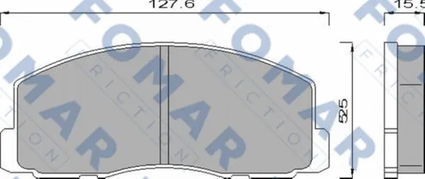 Brake Pad Set, disc brake (FO 439681)