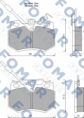 Brake Pad Set, disc brake (FO 491981)