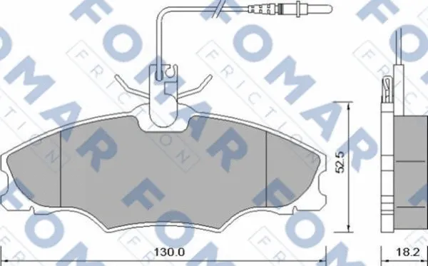 Brake Pad Set, disc brake (FO 637381)