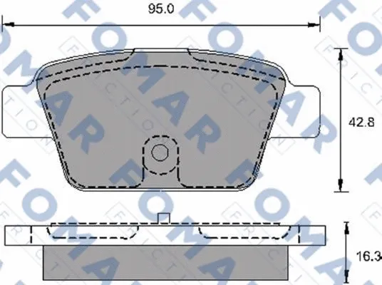 Brake Pad Set, disc brake (FO 693981)