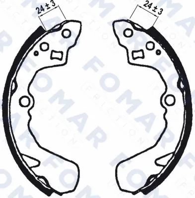 Brake Shoe Set (FO 0595)
